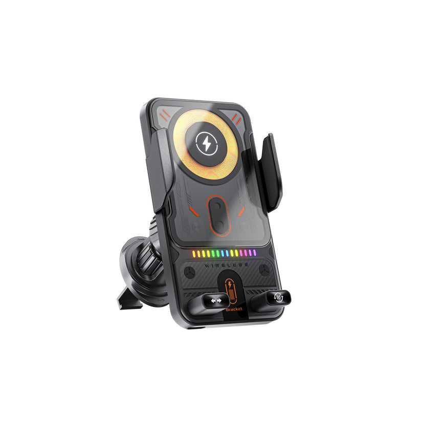 🚗📱 2-in-1 Car Phone Holder &amp; Wireless Charger – 360° Rotation, Strong Grip &amp; Fast Charging 🔋