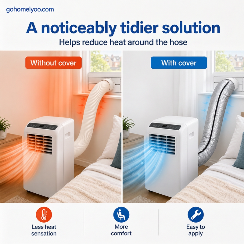 🔥 50% OFF TODAY! ❄️ AC Hose Insulation Cover – A Summer Home Essential ✨ Improve Cooling Efficiency, Reduce Heat Transfer &amp; Stay Comfortable All Season ☀️🏡