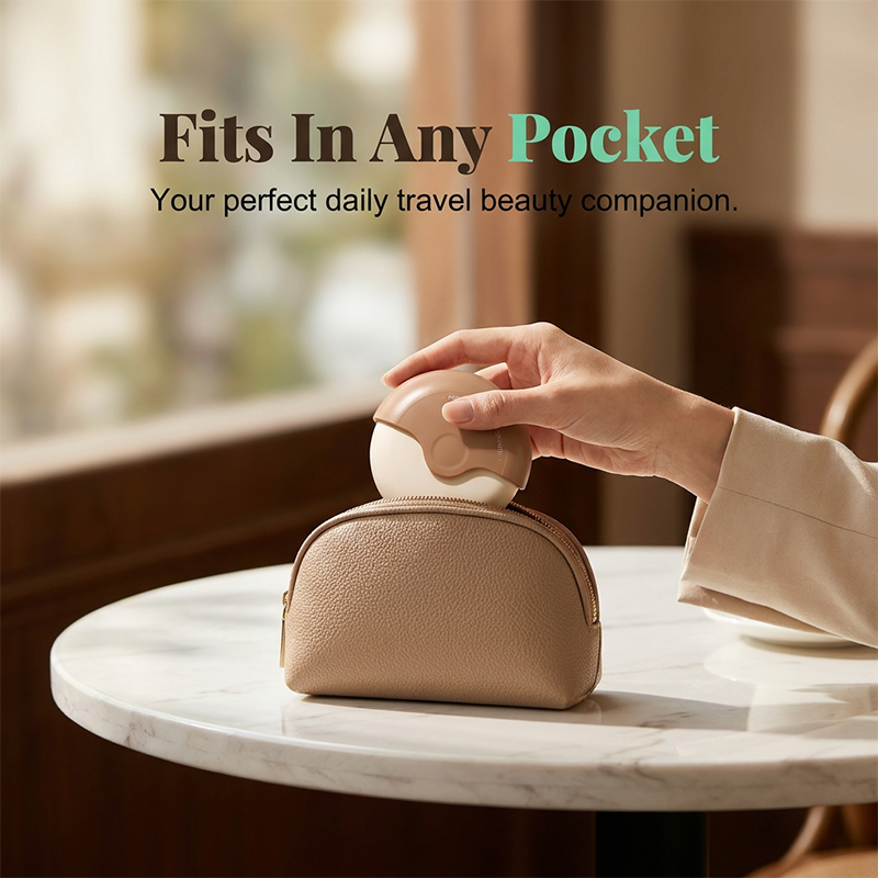 ✨ Portable 3-Layer Hair Shaver with Rotating Cover 💖 Gentle Hair Removal, Compact Design &amp; Smooth Results Anywhere ⚡