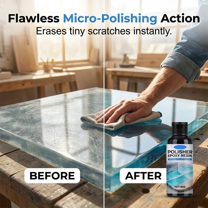 🥳2026 HOT SALE🥳🎉BUY MORE GET MORE FREE🎁 Epoxy Resin Polish – Restores dull resin to crystal‑clear high gloss. Removes scratches &amp; haze. Effortless hand polish! 🎨🌟