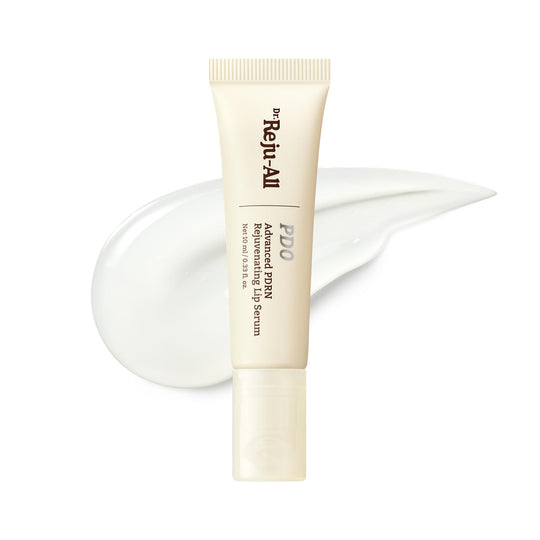 Dr. Reju-All Advanced PDRN - Rejuvenating Lip Serum - Moisturizing Lip Balm with Lipozip PDRN for Glossy, Dewy Lips - Gentle Exfoliating &amp; Smoothing Lip Moisturizer - Hibiscus &amp; Lactic Acid - 0.3 fl oz