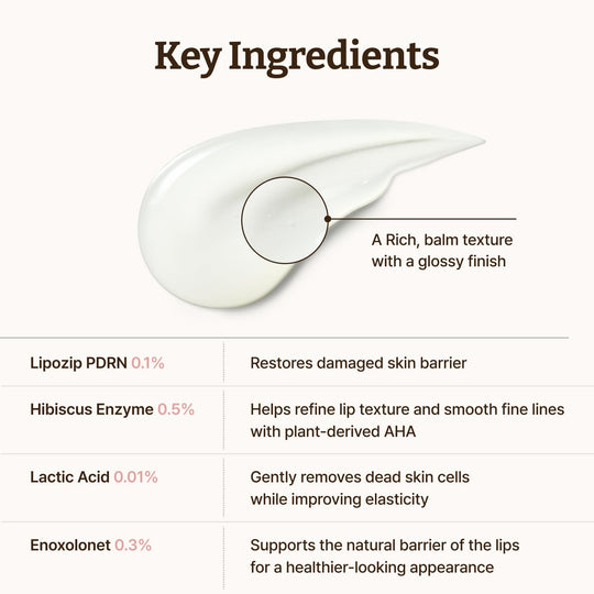 Dr. Reju-All Advanced PDRN - Rejuvenating Lip Serum - Moisturizing Lip Balm with Lipozip PDRN for Glossy, Dewy Lips - Gentle Exfoliating &amp; Smoothing Lip Moisturizer - Hibiscus &amp; Lactic Acid - 0.3 fl oz