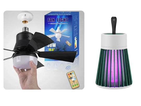 🏆LAST DAY SALE 50% OFF🔥SmartBreez 40W LED Ceiling Fan Light – 20.5 Ultra-Quiet with Remote 🎯 | E27 + FREE B22 Adapter 🔌 | For Bedroom 😴, Kitchen 👩‍🍳 &amp; Garage 🛠️