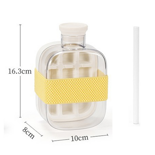 ❄️2-in-1 Ice Cube Maker Water Bottle Built-In Ice Tray, Food-Grade Silicone, Bpa-Free. Make Ice &amp; Store Water In One Bottle – Ideal For Gym, Office &amp; Travel! 🏋️‍♂️💼✈️