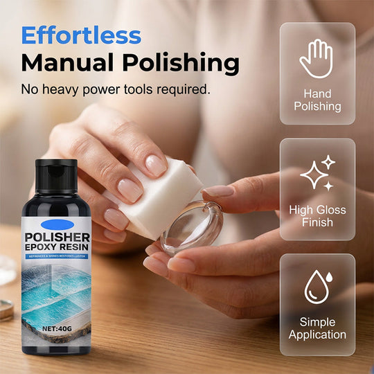 🥳2026 HOT SALE🥳🎉BUY MORE GET MORE FREE🎁 Epoxy Resin Polish – Restores dull resin to crystal‑clear high gloss. Removes scratches &amp; haze. Effortless hand polish! 🎨🌟