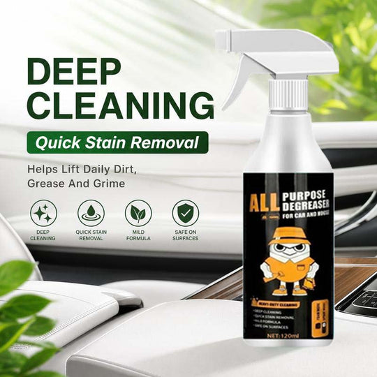 🧼 Buy 2 Get 1 Free! ✨ Heavy-Duty Interior Cleaner &amp; Degreaser – Multi-Surface, Quick Stain Removal, Safe Formula 🚗