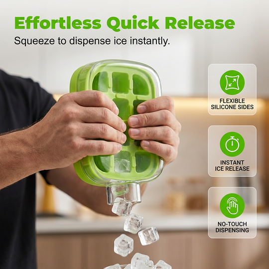 ❄️2-in-1 Ice Cube Maker Water Bottle Built-In Ice Tray, Food-Grade Silicone, Bpa-Free. Make Ice &amp; Store Water In One Bottle – Ideal For Gym, Office &amp; Travel! 🏋️‍♂️💼✈️