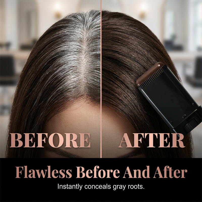 🔥 BUY 1 GET 1 FREE! 🖌️ Temporary Hair Dye Stick with Comb ✨ Instantly Covers Gray Hair &amp; Blends Naturally