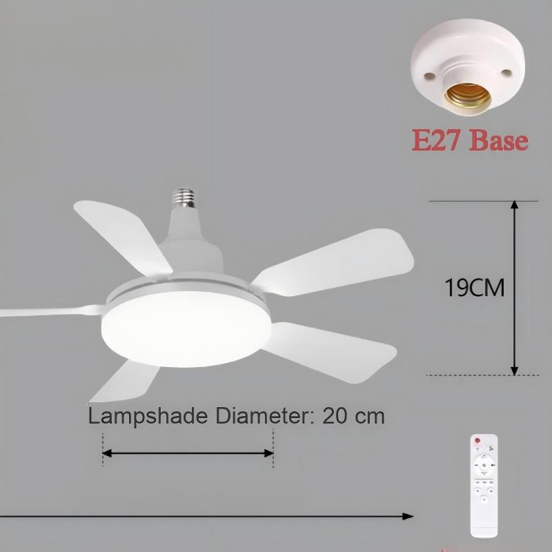 🏆LAST DAY SALE 50% OFF🔥SmartBreez 40W LED Ceiling Fan Light – 20.5 Ultra-Quiet with Remote 🎯 | E27 + FREE B22 Adapter 🔌 | For Bedroom 😴, Kitchen 👩‍🍳 &amp; Garage 🛠️