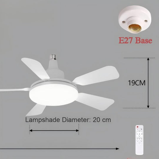 🏆LAST DAY SALE 50% OFF🔥SmartBreez 40W LED Ceiling Fan Light – 20.5 Ultra-Quiet with Remote 🎯 | E27 + FREE B22 Adapter 🔌 | For Bedroom 😴, Kitchen 👩‍🍳 &amp; Garage 🛠️
