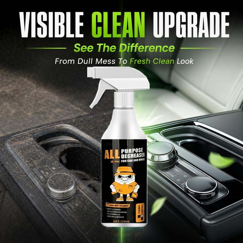 🧼 Buy 2 Get 1 Free! ✨ Heavy-Duty Interior Cleaner &amp; Degreaser – Multi-Surface, Quick Stain Removal, Safe Formula 🚗