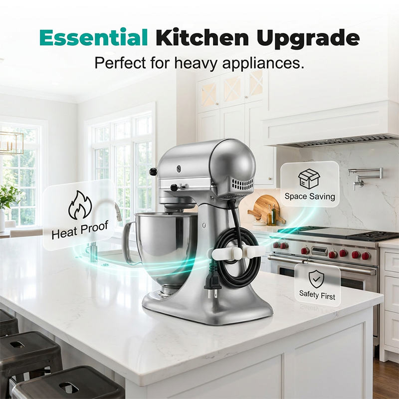 🎁 BUY 2 GET 1 FREE! 🔌 Self-Adhesive Silicone Appliance Cord Organizer ✨ Keep Kitchen Cords Neat, Organized &amp; Tangle-Free 🏠
