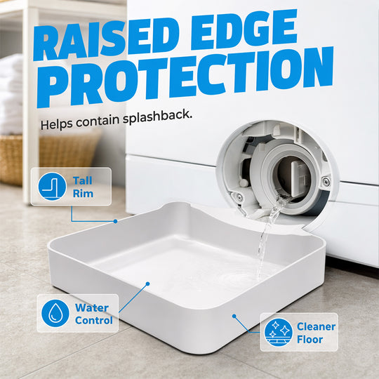 🔥 50% OFF TODAY! 🛠️ Universal Front-Load Washing Machine Drain Pan ✨ Heavy-Duty Leak Protection, Easy Installation &amp; Floor-Saving Design 💦🏡