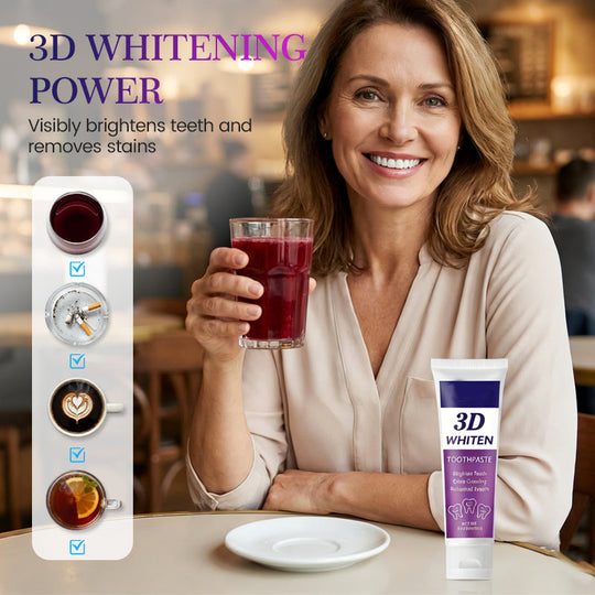 🦷 50% OFF TODAY! ✨ 3D Whitening Toothpaste with Natural Extracts 🌿 Removes Surface Stains &amp; Reveals a Brighter Smile