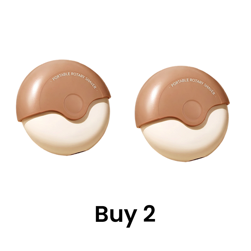 ✨ Portable 3-Layer Hair Shaver with Rotating Cover 💖 Gentle Hair Removal, Compact Design &amp; Smooth Results Anywhere ⚡