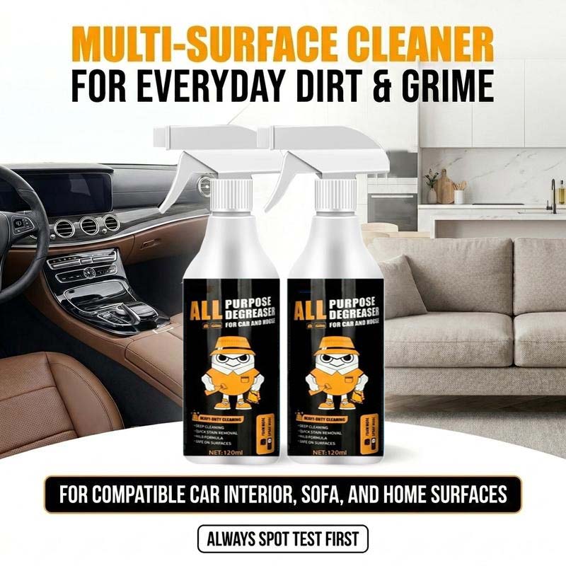 🧼 Buy 2 Get 1 Free! ✨ Heavy-Duty Interior Cleaner &amp; Degreaser – Multi-Surface, Quick Stain Removal, Safe Formula 🚗