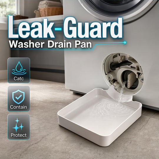 🔥 50% OFF TODAY! 🛠️ Universal Front-Load Washing Machine Drain Pan ✨ Heavy-Duty Leak Protection, Easy Installation &amp; Floor-Saving Design 💦🏡