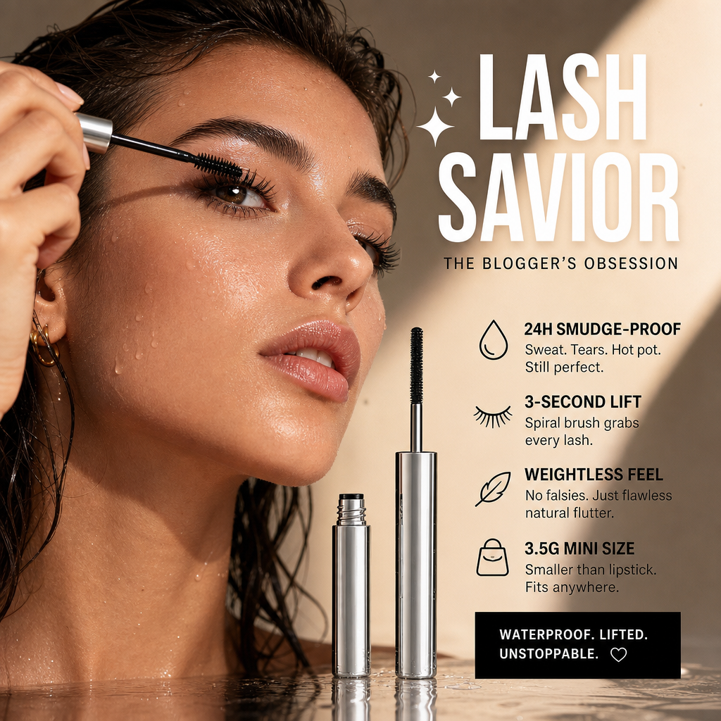 💐🔥 BUY 1 GET 1 FREE! 💥 Waterproof Curling &amp; Lengthening Mascara ✨ 24H Waterproof, Smudge-Proof, Volumizing &amp; Long-Lasting Curl 👁️💖