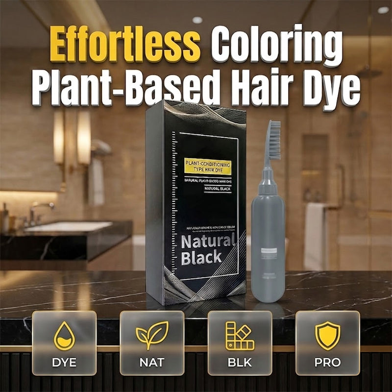 🔥 BUY 1 GET 1 FREE! 🌿 Plant-Based Comb-In Hair Dye Cream ✨ Instant Gray Coverage &amp; Natural-Looking Color