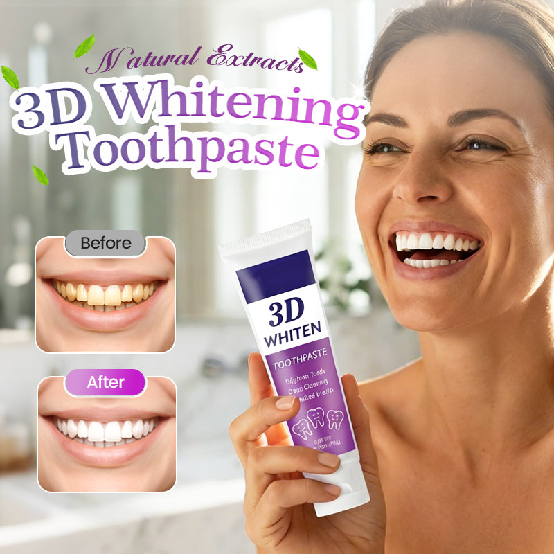 🦷 50% OFF TODAY! ✨ 3D Whitening Toothpaste with Natural Extracts 🌿 Removes Surface Stains &amp; Reveals a Brighter Smile