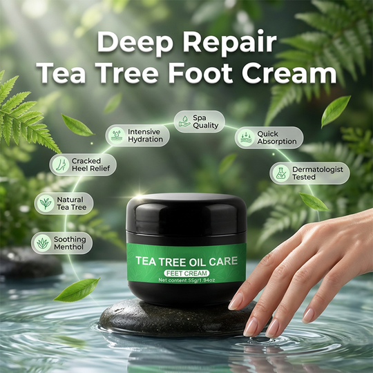 👣🔥 Buy 2 Get 1 Free! 🌿 Natural Tea Tree Oil Foot Care ✨ Refreshing, Nourishing &amp; Gentle Daily Care for Soft, Smooth Feet 💚