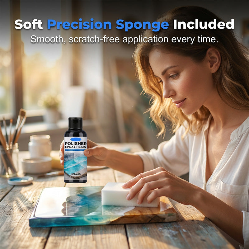 🥳2026 HOT SALE🥳🎉BUY MORE GET MORE FREE🎁 Epoxy Resin Polish – Restores dull resin to crystal‑clear high gloss. Removes scratches &amp; haze. Effortless hand polish! 🎨🌟