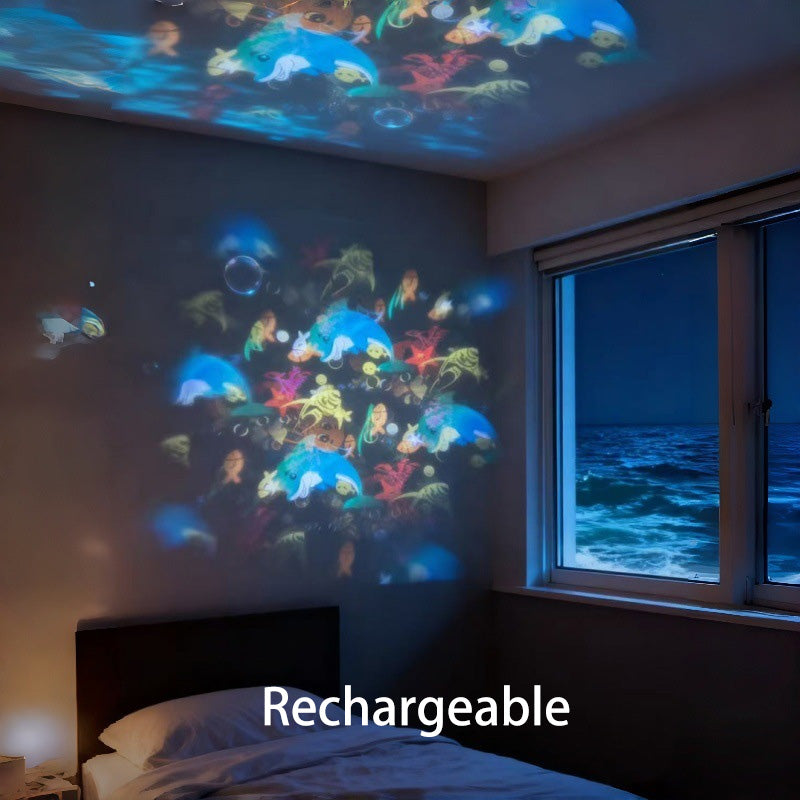 🥳2026 HOT SALE🥳💞80K+ SOLD!🌊 Ocean Wave Projector Light – Dynamic Rotating Aurora, Adjustable Brightness, Rechargeable – with/without Bluetooth Speaker – Bedroom Decor, Night Light, Gift for Kids &amp; Adults Regular price