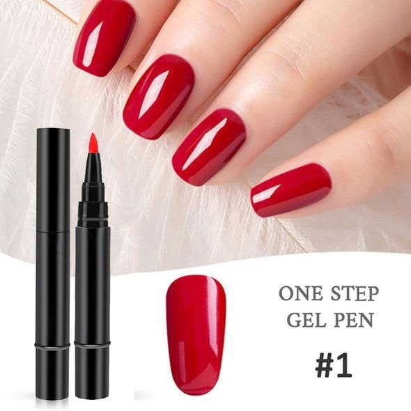 📢📢Limited Time Buy 1 Get 1 Free Only: £9.99‼️💅One Step Nail Gel Pen 🎁Free Gift -Mini Portable UV Nail Lamp✨