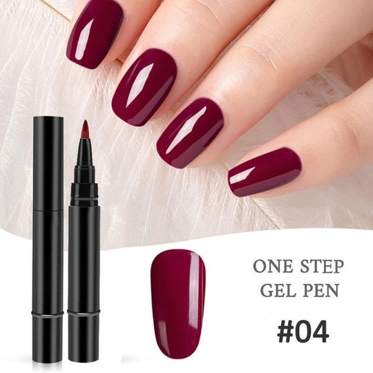 📢📢Limited Time Buy 1 Get 1 Free Only: £9.99‼️💅One Step Nail Gel Pen 🎁Free Gift -Mini Portable UV Nail Lamp✨