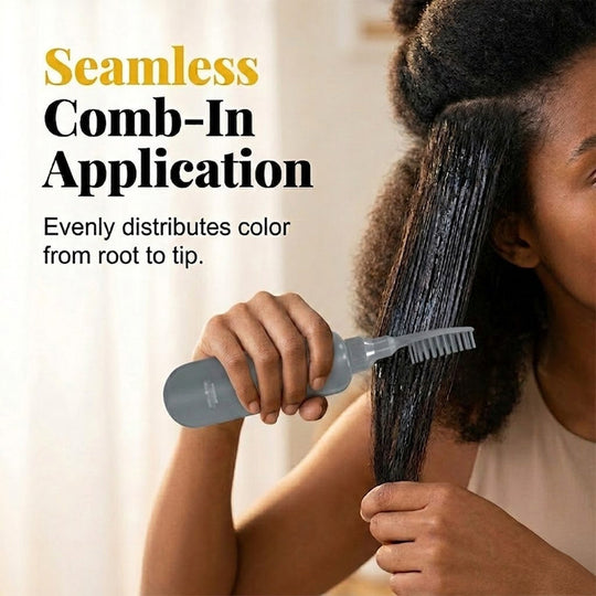 🔥 BUY 1 GET 1 FREE! 🌿 Plant-Based Comb-In Hair Dye Cream ✨ Instant Gray Coverage &amp; Natural-Looking Color