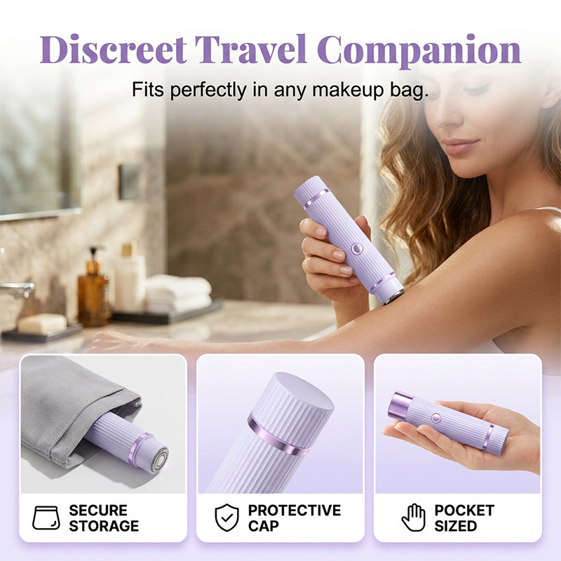 ✨ Gentle Precision Bikini Trimmer – 💖 Painless Pubic Hair Trimmer, 💦 Waterproof &amp; 🔋 Rechargeable Body Groomer for Sensitive Areas