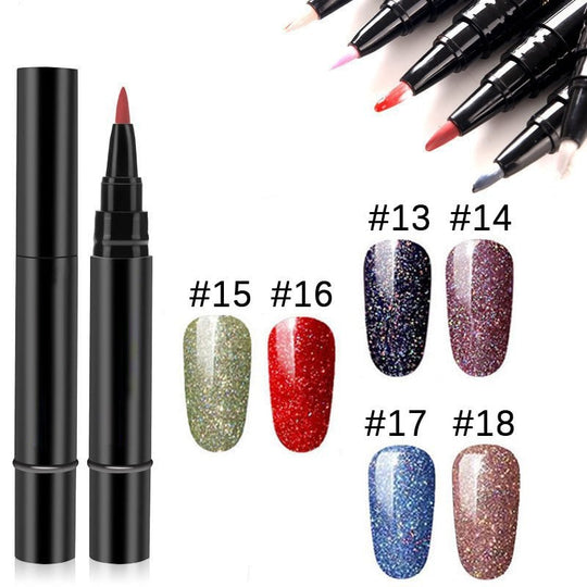 📢📢Limited Time Buy 1 Get 1 Free Only: £9.99‼️💅One Step Nail Gel Pen 🎁Free Gift -Mini Portable UV Nail Lamp✨