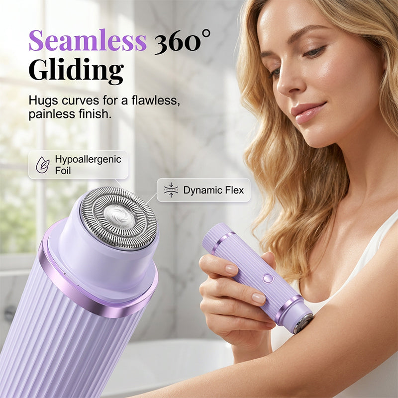 ✨ Gentle Precision Bikini Trimmer – 💖 Painless Pubic Hair Trimmer, 💦 Waterproof &amp; 🔋 Rechargeable Body Groomer for Sensitive Areas