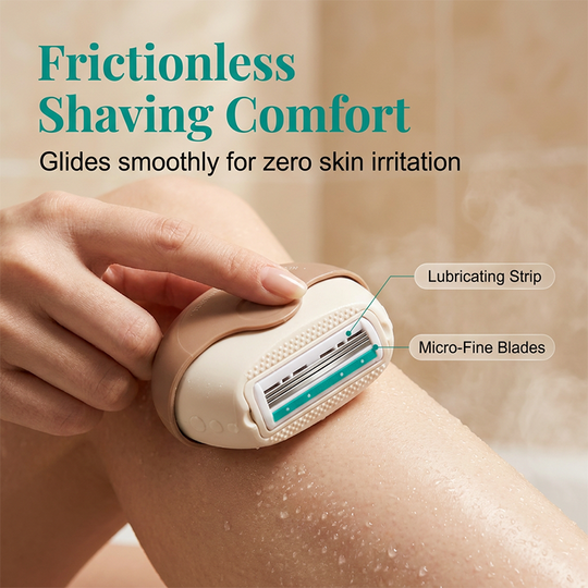 ✨ Portable 3-Layer Hair Shaver with Rotating Cover 💖 Gentle Hair Removal, Compact Design &amp; Smooth Results Anywhere ⚡