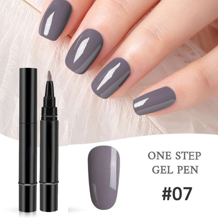 📢📢Limited Time Buy 1 Get 1 Free Only: £9.99‼️💅One Step Nail Gel Pen 🎁Free Gift -Mini Portable UV Nail Lamp✨