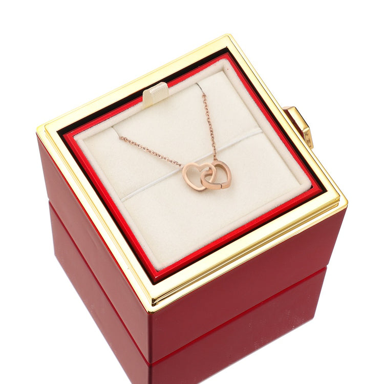Eternal Rose Box - W/Engraved Necklace &amp; Artificial Rose