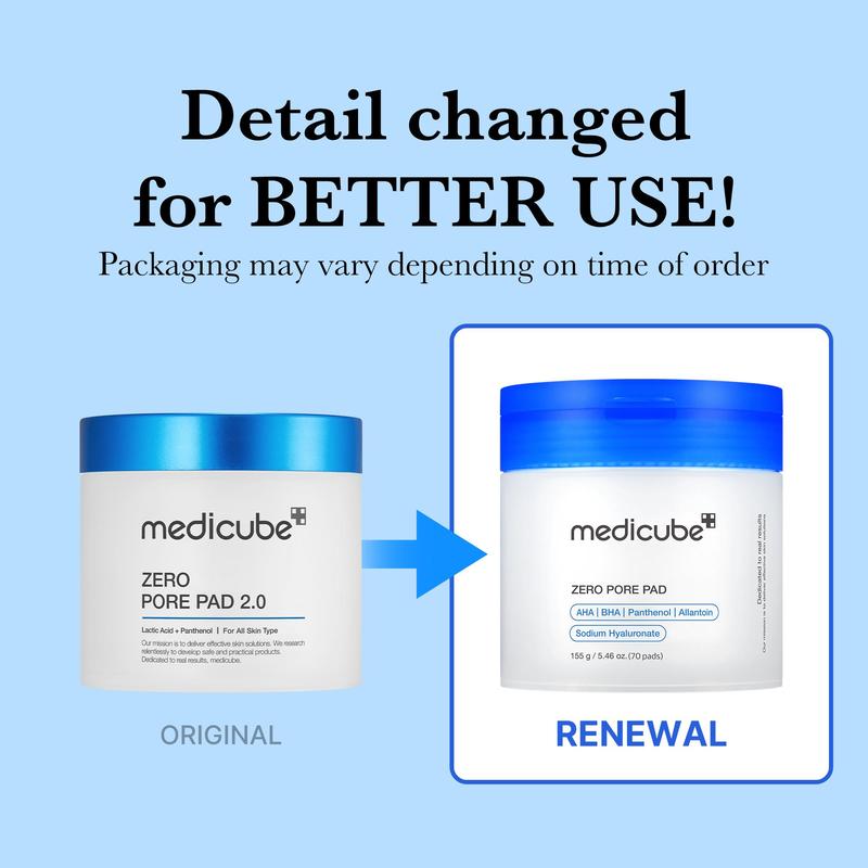 [medicube Official] Zero Pore Pads (AHA + BHA) | Toner Pads for Smoother Skin