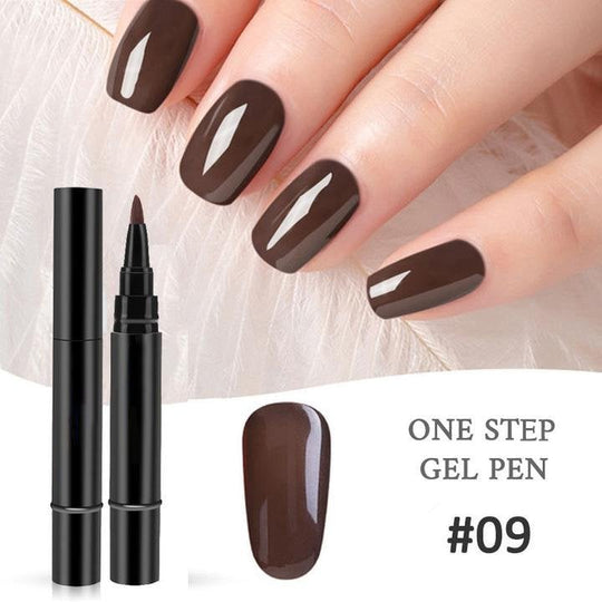 📢📢Limited Time Buy 1 Get 1 Free Only: £9.99‼️💅One Step Nail Gel Pen 🎁Free Gift -Mini Portable UV Nail Lamp✨