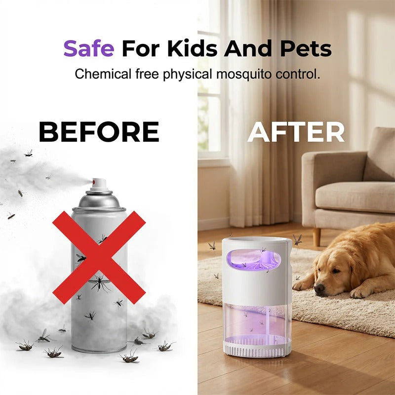 Mosquito Killer Lamp – tichá, USB, bez chemikálií.