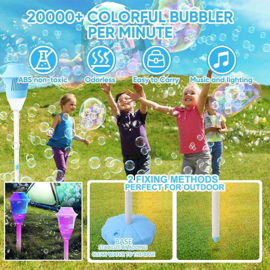 🥳2026 HOT SALE⚡ Automatic Handheld Bubble Machine for Kids – One-Touch Operation, Rich Bubbles &amp; Portable Design