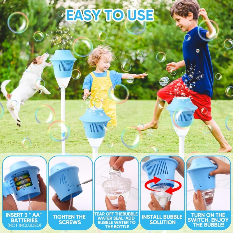 🥳2026 HOT SALE⚡ Automatic Handheld Bubble Machine for Kids – One-Touch Operation, Rich Bubbles &amp; Portable Design