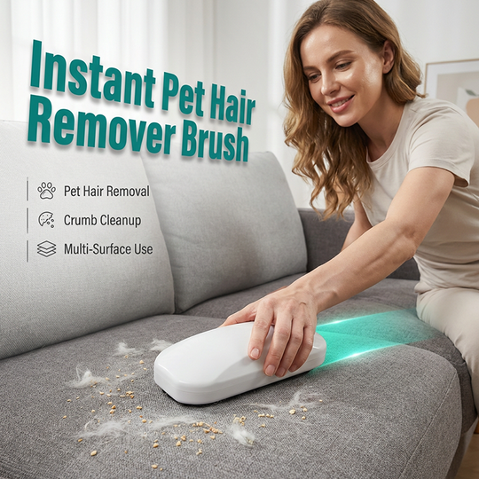 Portable Pet Hair &amp; Crumb Remover Brush