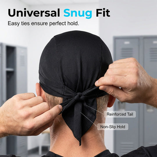 Ensemble de bonnet de foulard rafraîchissant Paisley, doublure de casque de sécurité pour tête de pirate de moto, ajustement élastique, lavable à la main, couvre-chef d&
