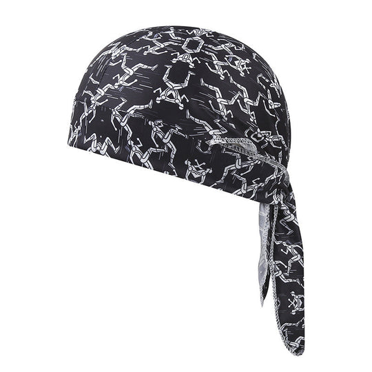 Ensemble de bonnet de foulard rafraîchissant Paisley, doublure de casque de sécurité pour tête de pirate de moto, ajustement élastique, lavable à la main, couvre-chef d&