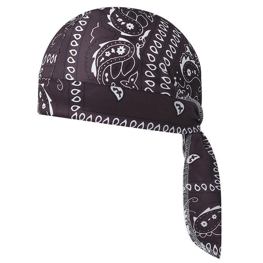 Ensemble de bonnet de foulard rafraîchissant Paisley, doublure de casque de sécurité pour tête de pirate de moto, ajustement élastique, lavable à la main, couvre-chef d&
