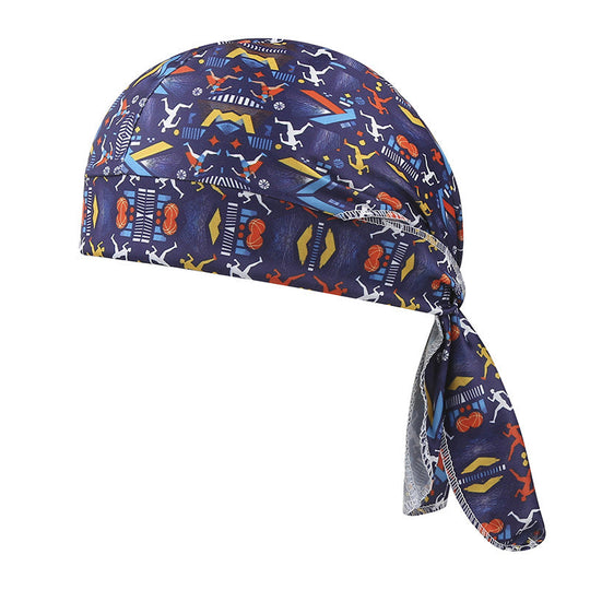 Ensemble de bonnet de foulard rafraîchissant Paisley, doublure de casque de sécurité pour tête de pirate de moto, ajustement élastique, lavable à la main, couvre-chef d&
