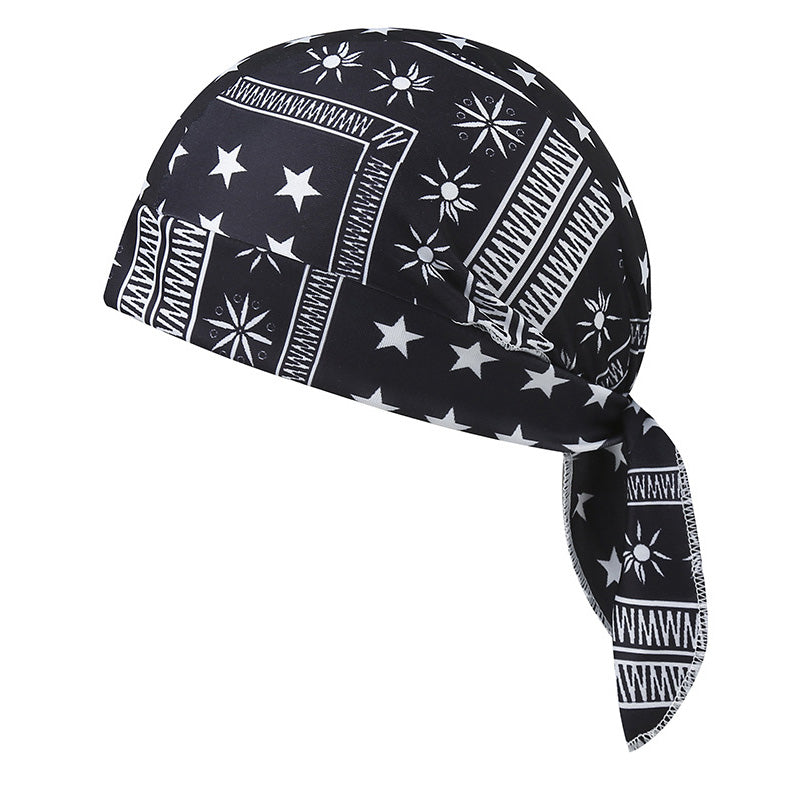 Ensemble de bonnet de foulard rafraîchissant Paisley, doublure de casque de sécurité pour tête de pirate de moto, ajustement élastique, lavable à la main, couvre-chef d&