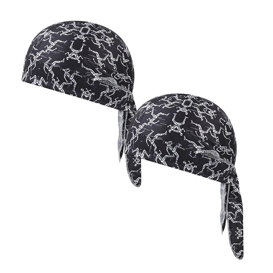 Ensemble de bonnet de foulard rafraîchissant Paisley, doublure de casque de sécurité pour tête de pirate de moto, ajustement élastique, lavable à la main, couvre-chef d&