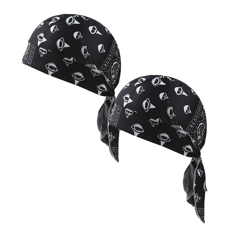 Ensemble de bonnet de foulard rafraîchissant Paisley, doublure de casque de sécurité pour tête de pirate de moto, ajustement élastique, lavable à la main, couvre-chef d&