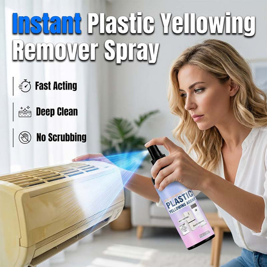 🔥 Buy 2 Get 1 Free! ✨ Multi-Purpose Plastic Yellowing Remover Spray 🧽 Restore Old Plastic Surfaces &amp; Bring Back a Cleaner Look